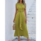 Women's Elegant Solid Color Crew Neck Dress
