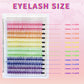 240 PCS Colored Lash Cluster with Glue & Tweezers
