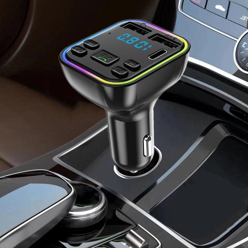 🔥Limited-time offer-Colorful Lights Bluetooth Car MP3 Player
