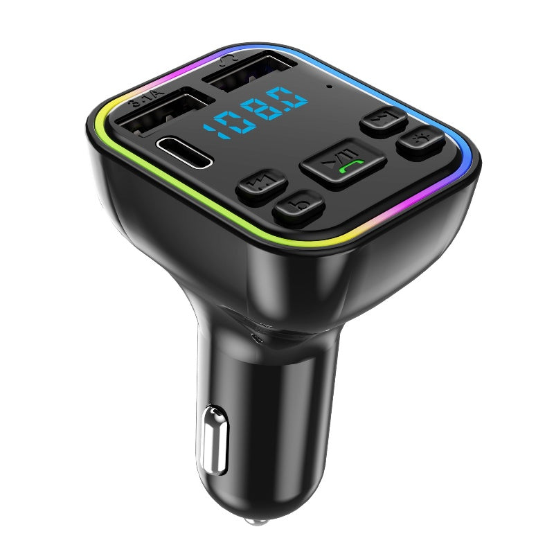 🔥Limited-time offer-Colorful Lights Bluetooth Car MP3 Player