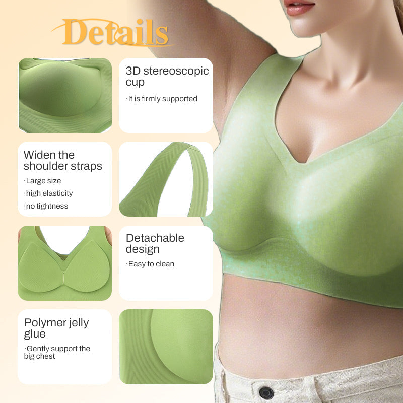💖Breathable Soft Seamless Tank-Style Bra
