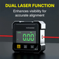 4-Side Magnetic Digital Angle Gauge with Laser