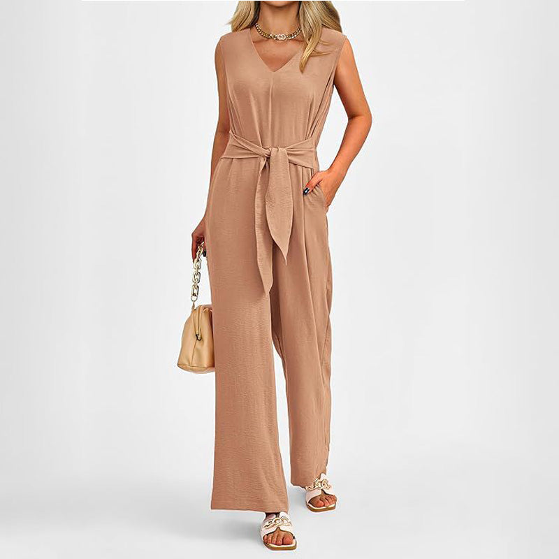 🌸New Arrival 50%OFF💖 Women’s V-Neck Wide-Leg Jumpsuit