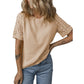 Women's Casual Round Neck Short Sleeve Loose Fit T-Shirt