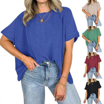 Women’s Cozy Ribbed Oversized T-Shirt