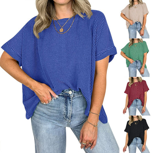 Women’s Cozy Ribbed Oversized T-Shirt