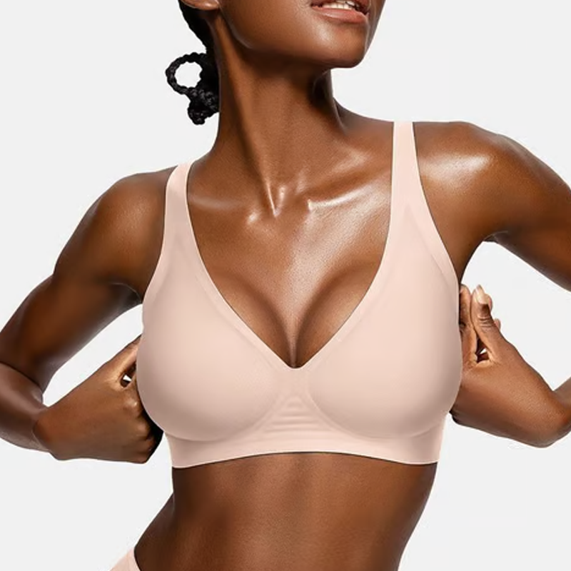🍃Summer Hot Sale 50% OFF⏰Deep V Plunge Push-up Wirefree Seamless Jelly Bra