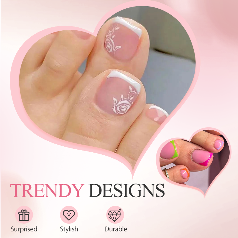 Press On Toe Nails for Women