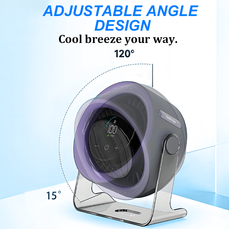 🔥Hot Sale（💥50%OFF）🔥100-Speed Mini Desk Fan with Digital Display