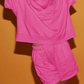 Women's Casual Short Sleeve Top and Shorts Set