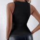 Sequin Round Neck Slim Fit Tank