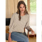 🔥Hot Sale 50% OFF💝✨Women Dressy Casual 3/4 Length Sleeve Blouses with Smocked Cuffs