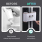 No-Drill Wall-Mounted Toothpaste Dispenser & Toothbrush and Cup Holder
