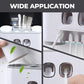 No-Drill Wall-Mounted Toothpaste Dispenser & Toothbrush and Cup Holder