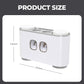 No-Drill Wall-Mounted Toothpaste Dispenser & Toothbrush and Cup Holder