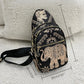 Boho Elephant Print Crossbody Bag