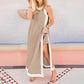 Fashion High-Split Dress Shorts 2-Piece Set