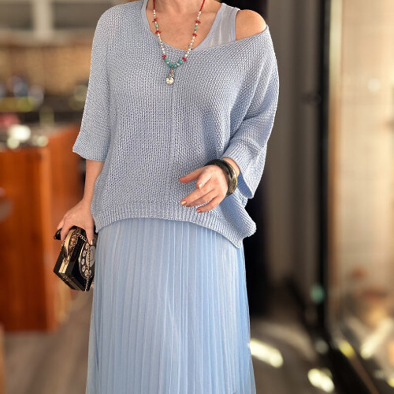 Chic Vest Dress & Cover-Up Top Set