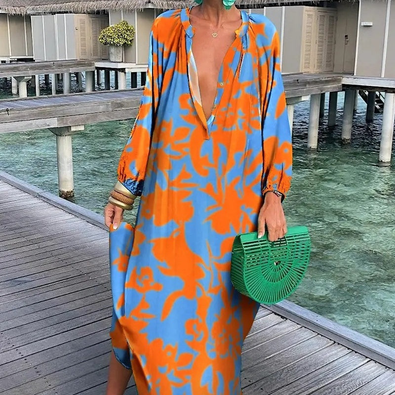 Women’s Sexy Deep V-Neck Dress