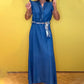 Women's Ruffled V-Neck Sleeveless Dress