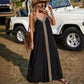 Women's Bohemian V-Neck Casual Spaghetti Straps Dress
