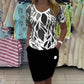 💜 LAST DAY PROMOTION - 50%OFF 💜 Women’s Print Top & Stylish Skirt 2-Piece Set