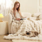 🎅Xmas Hot Sales - 50% OFF🛏️Thickened rabbit plush&milk velvet cover blanket