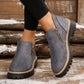 🎉Seasonal Sale: 50% Off✨Women's Round-Toe Ankle Boots with Side Zipper