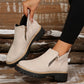 🎉Seasonal Sale: 50% Off✨Women's Round-Toe Ankle Boots with Side Zipper