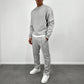 Men’s Solid Color Top & High Waist Jogger Pants 2-Piece Set