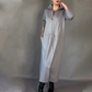 Women's Elegant Long Sleeve Drawstring Waist Dress