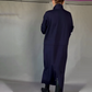 Women's Elegant Long Sleeve Drawstring Waist Dress