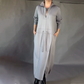 Women's Elegant Long Sleeve Drawstring Waist Dress