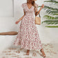 Flowy V-Neck Floral Maxi Dress