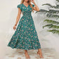 Flowy V-Neck Floral Maxi Dress