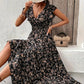 Flowy V-Neck Floral Maxi Dress