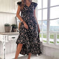 Flowy V-Neck Floral Maxi Dress
