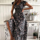 Flowy V-Neck Floral Maxi Dress