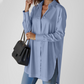 💜 LAST DAY PROMOTION - 50%OFF 💜 Women’s Loose Fit Button-down Long Sleeve Shirt