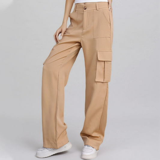 🍃Women's Fashion Solid Color Cargo Pants