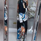 Loose Printed Shirt & Wide-Leg Pants 2-Piece Set