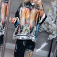 Loose Printed Shirt & Wide-Leg Pants 2-Piece Set