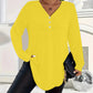💜 LAST DAY PROMOTION - 50%OFF 💜Women's Buttoned V-Neck Short Sleeve Top