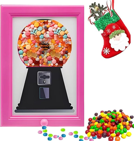 🔥HOT SALE 🎁Double the Fun! 🖼️🍬 Candy Dispenser Picture Frame - Wall Mount or Tabletop