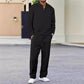 🎉Huge 50% OFF🎉Men’s Waffle Knit Sweatshirt & Straight-Leg Pants Set