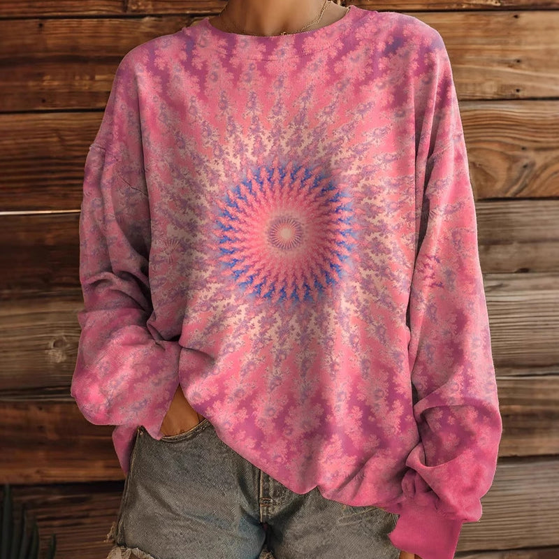 Women's Loose Fit Tie-Dye Sweatshirt