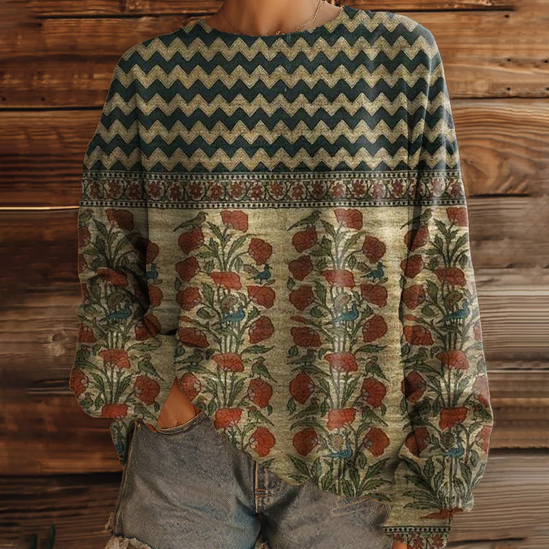 Women's Loose Fit Tie-Dye Sweatshirt