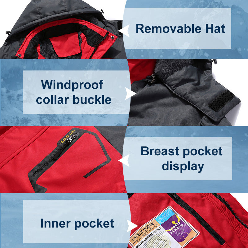 🧥New arrivals: 50% off-Unisex Waterproof Ski Jacket - Slim & Relaxed Fit Options, Multi Pockets