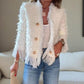 💜Limited stock available  50%OFF 💜 Women’s Fashion Button Tassel Short Coat
