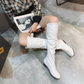 Elegant High Boots With Bow Detail
